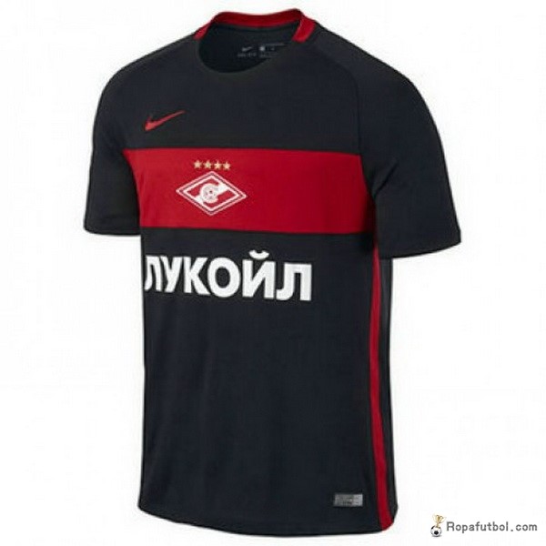 Camiseta Spartak de Moscú Replica Segunda Ropa 2017/18 Negro